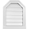Ekena Millwork Octagonal Top Surface Mount PVC Gable Vent w/ 2"W x 2"P Brickmould Sill Frame, 16"W x 20"H GVPOT16X2003SF - alternate 1
